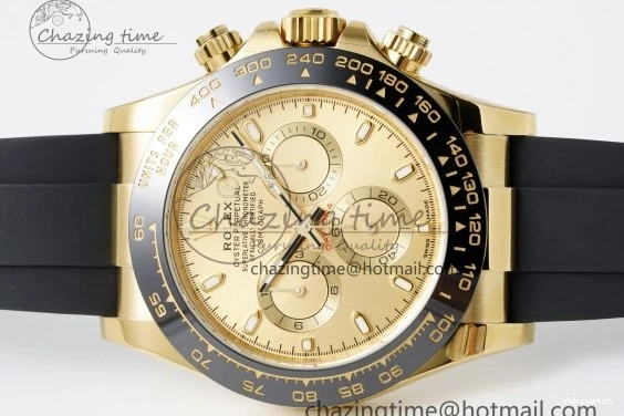 SA4130 Strap Rubber 1:1 Daytona BTF Best 116518 Lume on V2 Dial Oysterflex Edition YG 0523